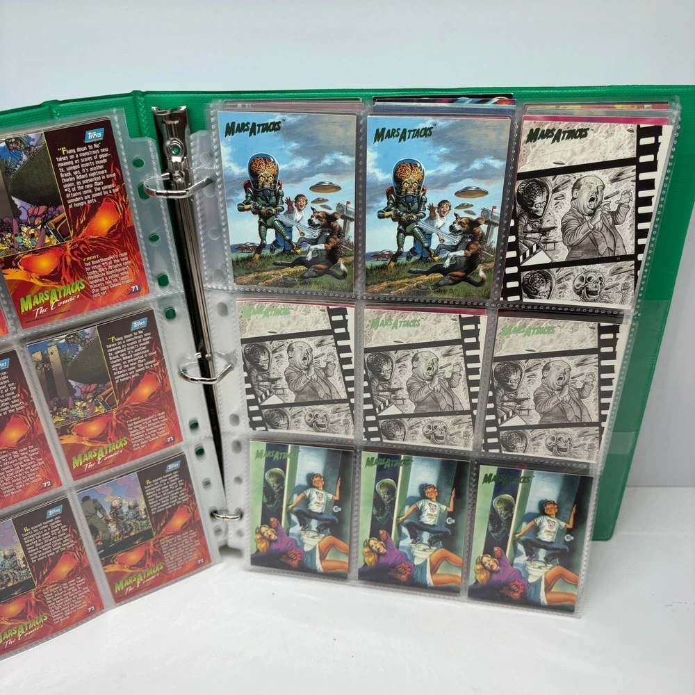 1994 Sci-Fi Horror Topps Mars Attacks Trading Card Lot 180+ Cards & Box Multi